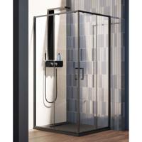 Nisdeur Lacus Vulcano Evo 110x200 Cm Schuifdeur Mat Zwart - thumbnail