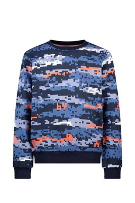 B.Nosy winter sweater jongens - blauw - Scott - print