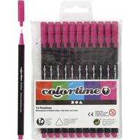 Colortime fineliners, lijndikte 0,6-0,7 mm, cyclaam, 12 stuk/ 1 doos - thumbnail