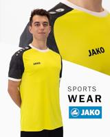 JAKO 4224 Shirt Iconic Km - Zachtgeel/Zwart - L - thumbnail