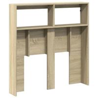 Hoofdbordkast met LED-verlichting 100x17x102 cm sonoma eiken - thumbnail