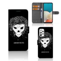 Telefoonhoesje met Naam Samsung Galaxy A73 5G Skull Hair - thumbnail