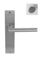 Deurklink Nexus rvs basis op langschild - thumbnail