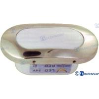 Luz exterior GS11409 - LUZ INT/EXT OVALADA PLATA LED BLANCO - thumbnail