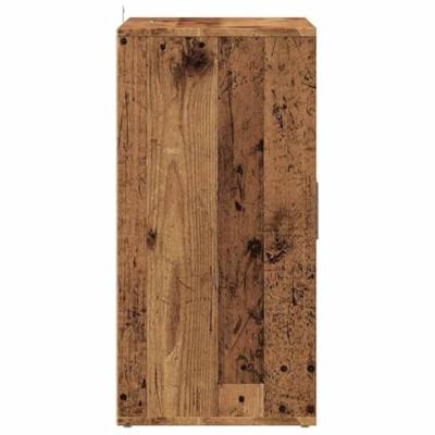 VidaXL Schoenenkast 60x35x70 cm bewerkt hout oud houtkleurig VidaXL Schoenenkast 60x35x70 cm bewerkt hout oud houtkleurig