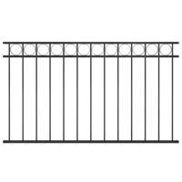 Schuttingpaneel staal 1,7x0,8 m zwart - thumbnail