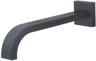 Saqu Cubo inbouw uitloop 25cm mat zwart