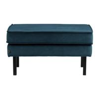 WOOOD Hocker 'Rodeo' Velvet, kleur Blauw - thumbnail