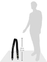 Ernie Ball 4145 Polylock gevoerde gitaarband zwart - thumbnail