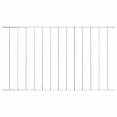 Hekpaneel 1,7x1,25 m gepoedercoat staal wit