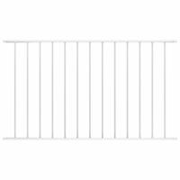 Hekpaneel 1,7x1,25 m gepoedercoat staal wit - thumbnail