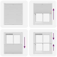 Plissjaloezie 100x100 cm wit - thumbnail