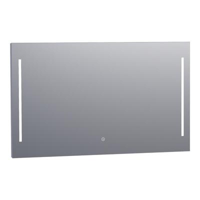 Brauer Pyrite Spiegel - Rechthoekig - 120 cm - met Directe LED-Verlichting - Dimbaar - met Touchbediening