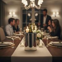 Cookinglife Wijnkoeler Chroom RVS ø 12 x 18 cm - thumbnail