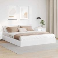 Opslag bed met matras Puur Wit 160 x 200 cm Kunstleer - thumbnail