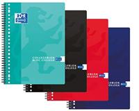 Collegeblok Oxford School A4 ruit 10x10mm 23-gaats 160 pagina's 80gr assorti | 10 stuks - thumbnail