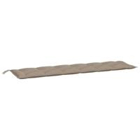 VidaXL Tuinbankkussen 200x50x7 cm oxford stof taupe - thumbnail