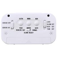 Hama radiogestuurde wekker rc 660 wit - thumbnail
