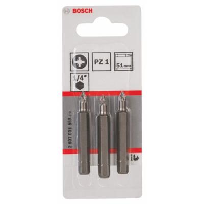 Bosch Accessories Bosch Power Tools 2607001569 Kruis-bit PZ 1 C 6.3 3 stuk(s)