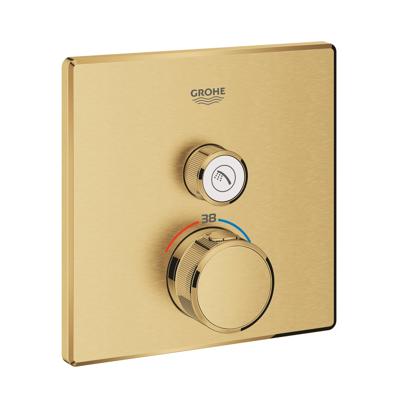 Opbouwdeel GROHE Grohtherm Smartcontrol Douche T, Vierkant Cool Sunrise Geborsteld Opbouwdeel GROHE Grohtherm Smartcontrol Douche T, Vierkant Cool Sunrise Geborsteld