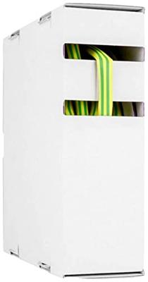 Hongshang 21811340108 Krimpkous zonder lijm Geel-groen 25.40 mm 12.70 mm Krimpverhouding:2:1 5 m
