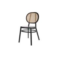 HKliving Retro eetkamerstoel Webbing Black - thumbnail