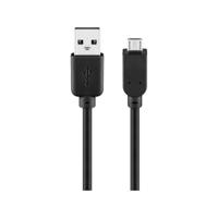 Goobay USB-micro laadkabel 3m zwart - 9550360 - thumbnail