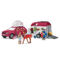 schleich HORSE CLUB avontuur met auto en paardentrailer 42535 - thumbnail