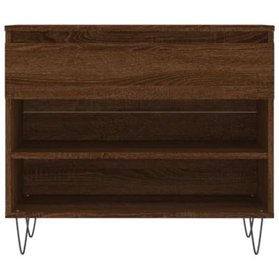 VidaXL Schoenenkast 70x36x60 cm bewerkt hout bruin eikenkleur