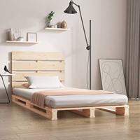 Bedframe zonder matras massief grenenhout 90x200 cm - thumbnail