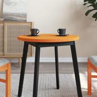 Tafelblad rond 60x2,5 cm massief grenenhout wasbruin - thumbnail