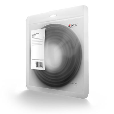 LINDY 48077 RJ45 Netwerkkabel, patchkabel CAT 6 U/UTP 1.00 m Zwart 1 stuk(s)