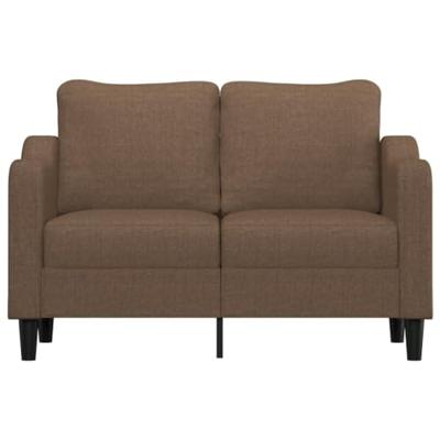 Tweezitsbank 120 cm stof bruin Tweezitsbank 120 cm stof bruin