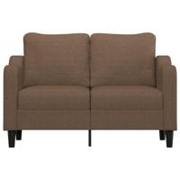 Tweezitsbank 120 cm stof bruin - thumbnail