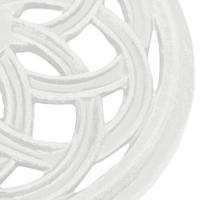 VidaXL Parasolvoet 44x44x31 cm gietijzer wit - thumbnail