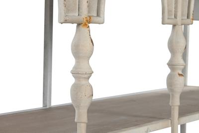 Planken Home ESPRIT Wit Natuurlijk Metaal 159 X 36,5 X 91 cm