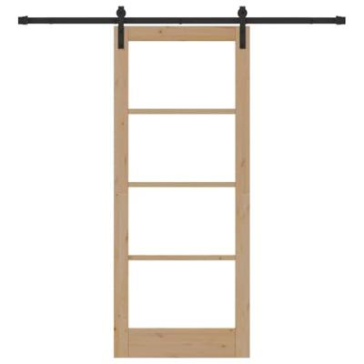 Schuifdeur ORKDAL Bruin 83 x 202 cm Massief grenenhout