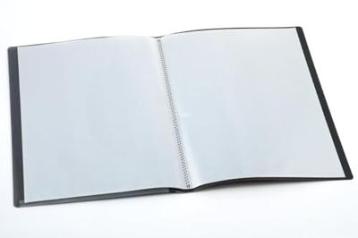 Europel showalbum Opus Frontview, ft A4, PP, 20 tassen, antraciet - thumbnail