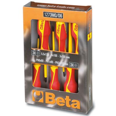 Beta 1273MQ/D6 Schroevendraaierset | Sleuf + Phillips | VDE | 6-Delig - 012730851
