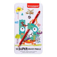 Bruynzeel-sakura Bruynzeel Kids super kleurpotloden 12 stuks in blik - thumbnail