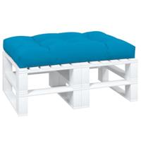 VidaXL Palletkussen 120x80x12 cm stof blauw - thumbnail