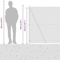 VidaXL Afrasteringspaal groen 10 x 1,5 m (13 mm gaas) staal en pvc - thumbnail