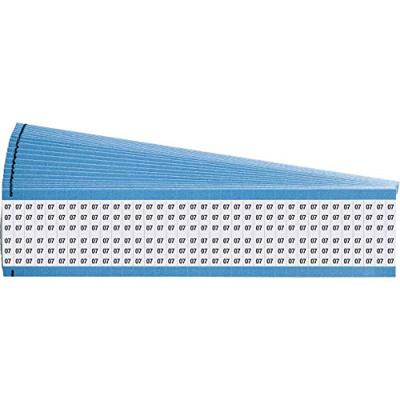 Brady WM-07-S-PK 25 stuks vinylkaarten herpositioneerbaar (B-500) zwart op wit