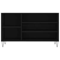 VidaXL Schoenenkast 102x36x60 cm bewerkt hout zwart - thumbnail