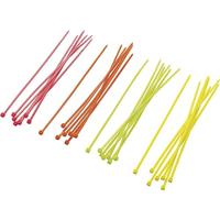 TRU COMPONENTS 1570922 ST150M Kabelbinder 150 mm 2.50 mm Neon-groen, Neon-oranje, Neon-geel, Neon-pink 80 stuk(s) - thumbnail