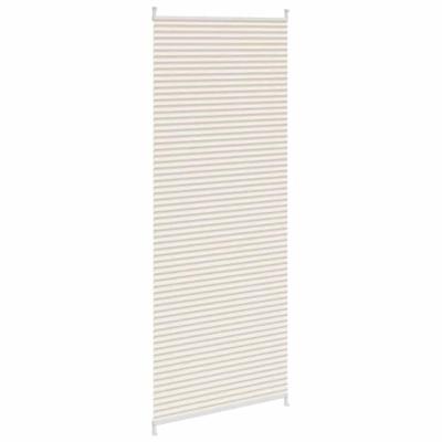 VidaXL Plissé rolgordijn 70x200cm creme