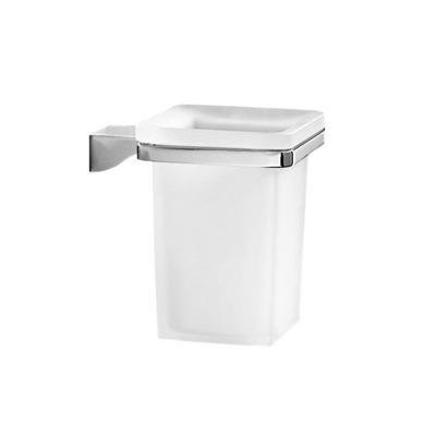 Tandenborstelhouder Sapho Glamour Hangend 8x10.8 cm Chroom / Melkglas Tandenborstelhouder Sapho Glamour Hangend 8x10.8 cm Chroom / Melkglas