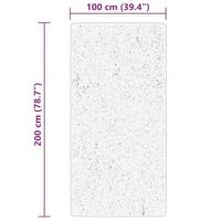 Vloerkleed laagpolig zacht en wasbaar 100x200 cm bosgroen - thumbnail