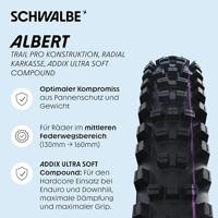 Schwalbe Buitenband 27.5" albert trail pro - thumbnail