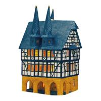 Wurm Lichthaus Rathaus Alsfeld van porselein, Kleurrijk (B/H/D) 11x21x14cm - thumbnail